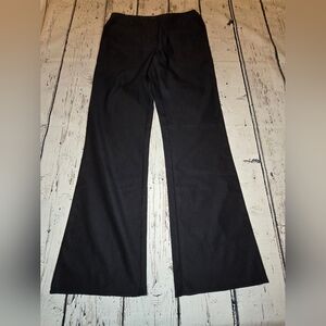Nike Dri Fit Black Flat Front Coaches Pant Tall Unhemmed Women's 10 NWT
